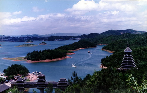 红枫湖景色图片