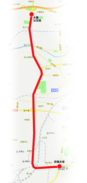 二环西路brt月底建成通车 北起大魏南至济南大学图片