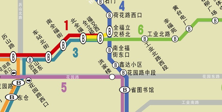 济南brt1号线线路图图片